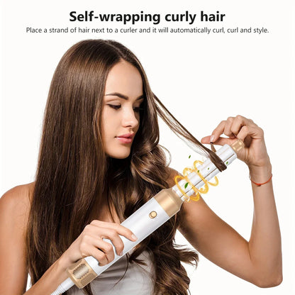Black 7-in-1 Professional Hair Dryer & Styling Set
