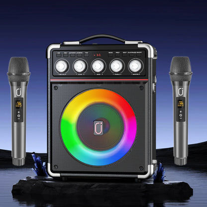 Portable Bluetooth Karaoke Speaker with Mic for Adults and Kids