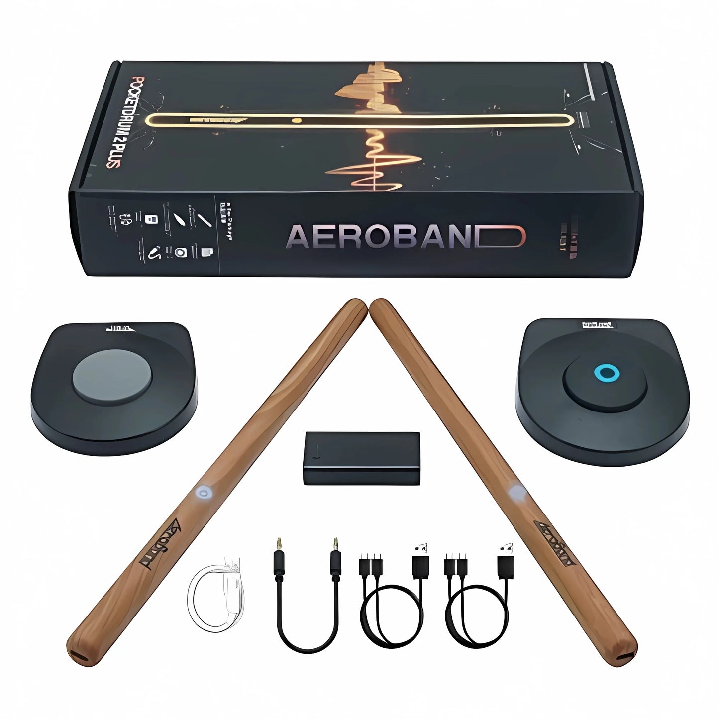 Wireless Electronic Air Drum Set with Foot Pedals