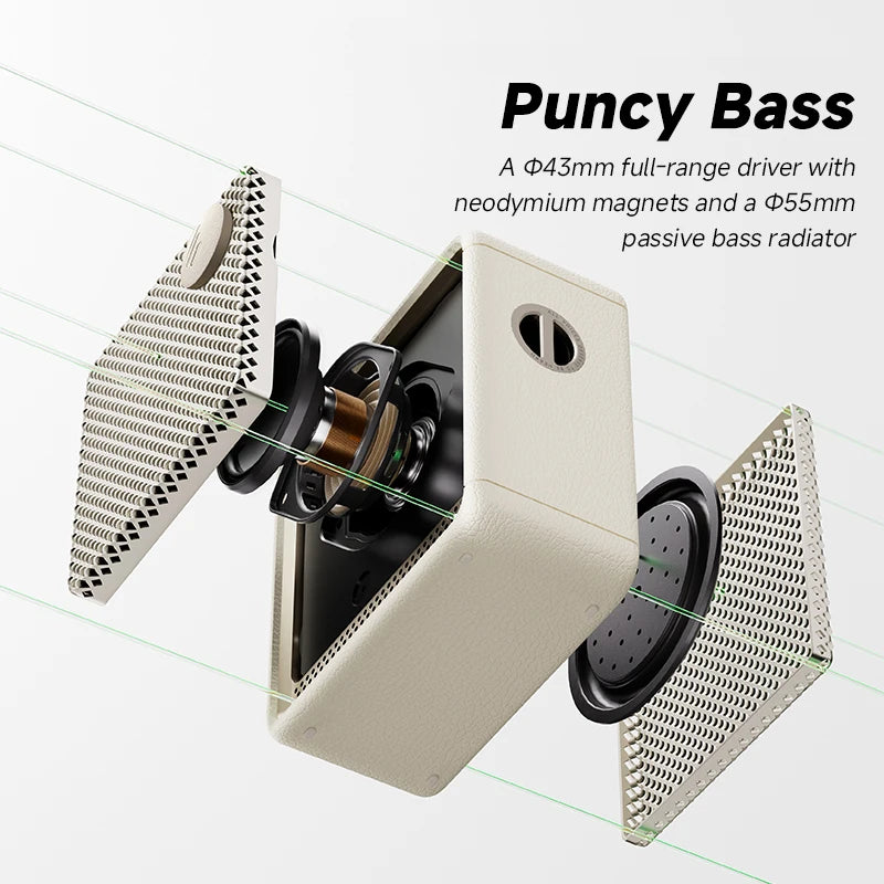 Edifier ES20 Portable Bluetooth Speaker with Deep Bass and LED Lights