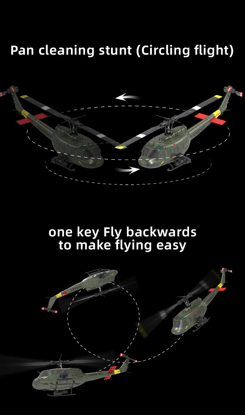 Green RC Helicopter Brushless Motor One Key 3D Flip