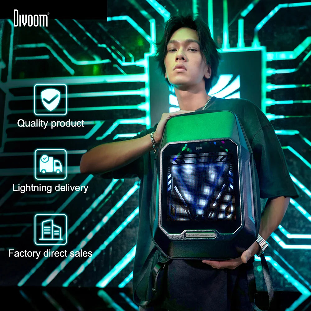 Cyberbag 64x64 Pixel LED Shoulder Bag for Men