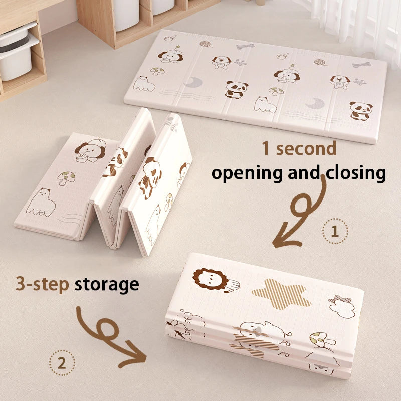 Foldable Baby Play Mat Double-Sided Foam Educational Mat