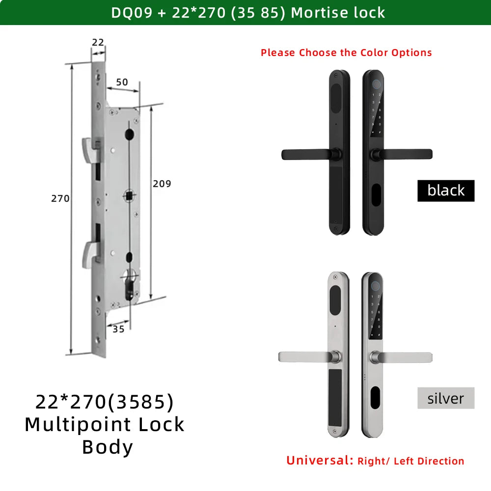 Smart Waterproof Aluminum Door Lock Keyless Entry