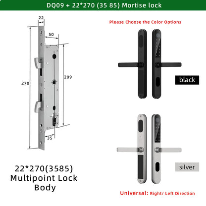 Smart Waterproof Aluminum Door Lock Keyless Entry