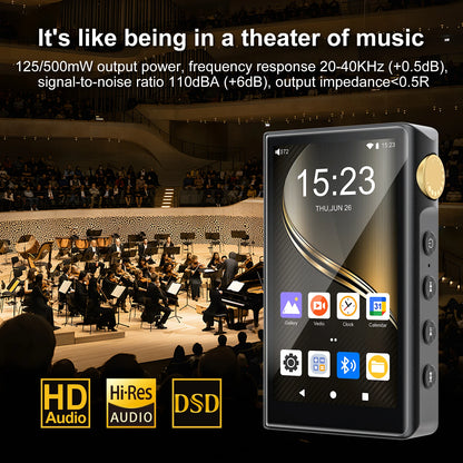 Portable Hi-Res Audio Player Bluetooth WiFi 32GB Android 12
