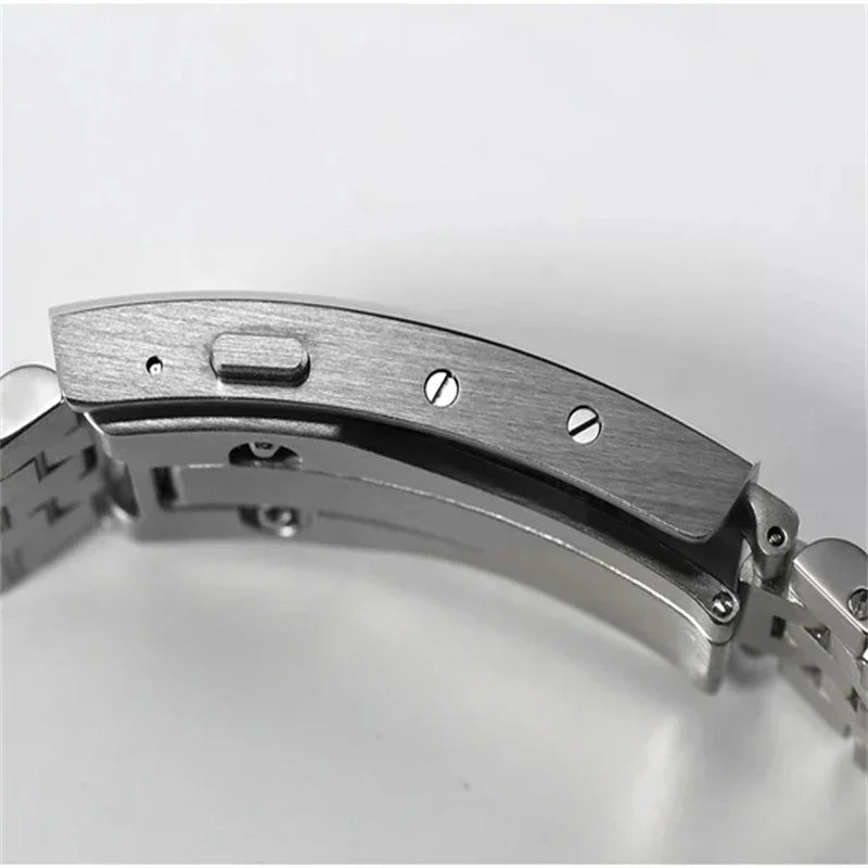 Heavy Duty Watch Band Steel Bracelet with Adjustable Clasp