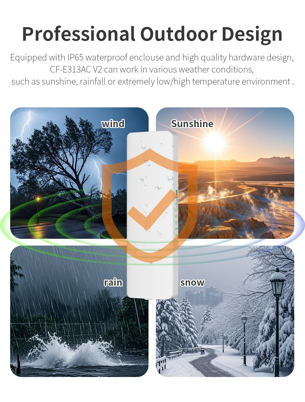 2PCS 5KM 5.8G Wireless Bridge Outdoor CPE Long Range Repeater