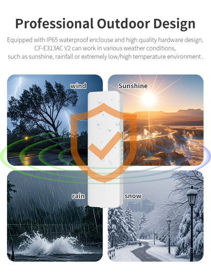 2PCS 5KM 5.8G Wireless Bridge Outdoor CPE Long Range Repeater