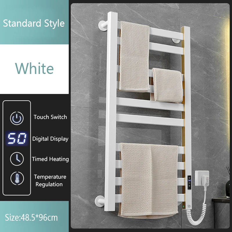 Smart Electric Heated Towel Rail White