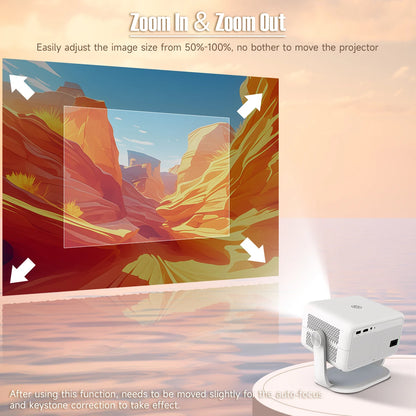 Smart 4K Home Cinema Projector Android 11 WiFi6 BT5.2