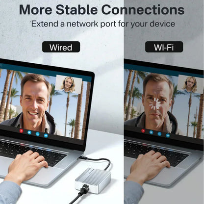 10Gbps USB-C to RJ45 Ethernet Adapter