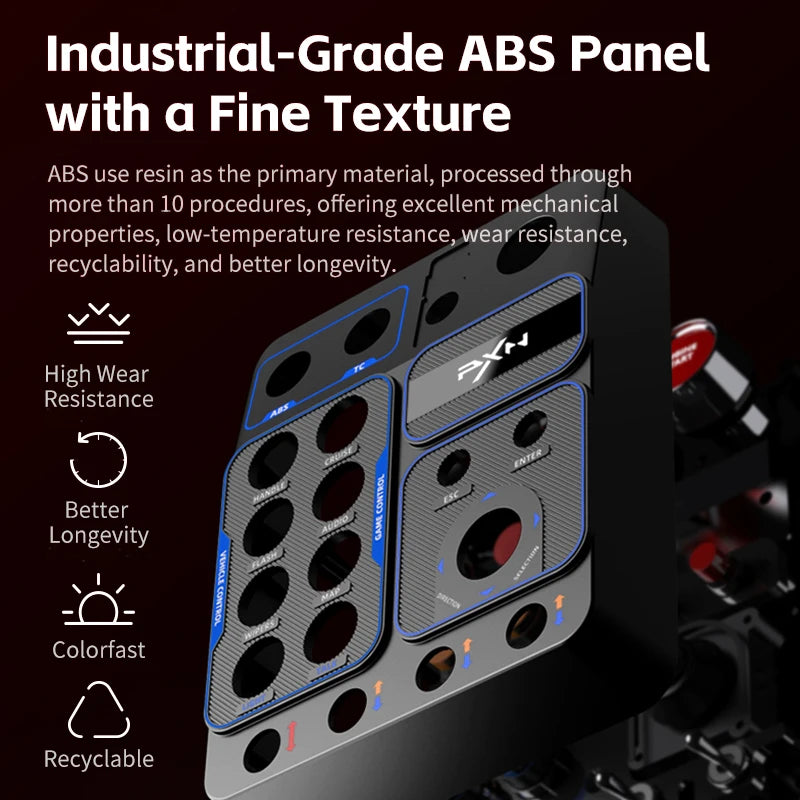 Simulator Racing Control Box with RGB Lighting for PC Games