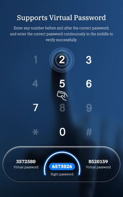 Smart Touchscreen Lock with Fingerprint and App Access