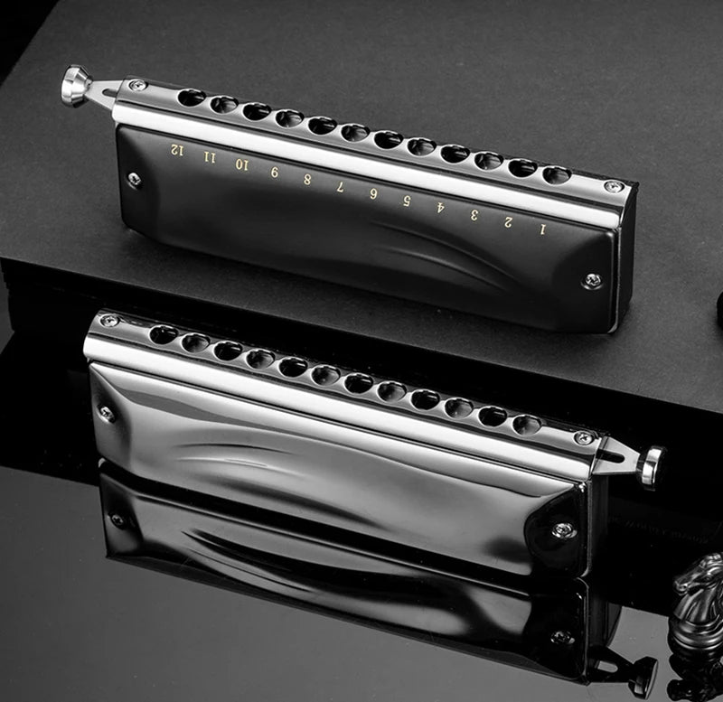 12-Hole Chromatic Harmonica Professional Mouth Organ
