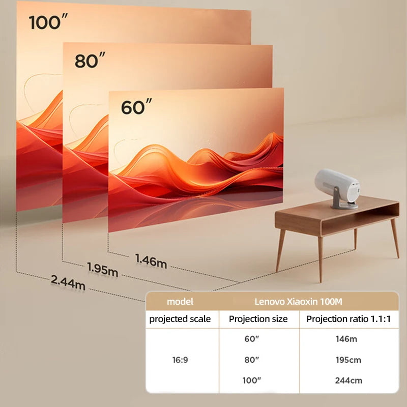 Ultra HD Portable Projector 680ANSI 1080p Home Theater