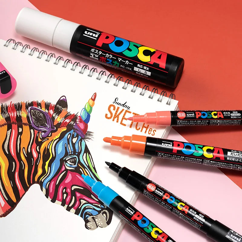 36-Piece Acrylic Paint Marker Set with Storage Bag