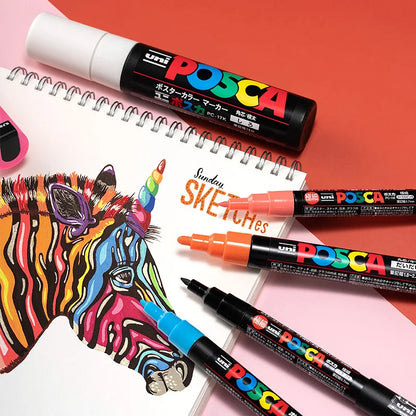 36-Piece Acrylic Paint Marker Set with Storage Bag