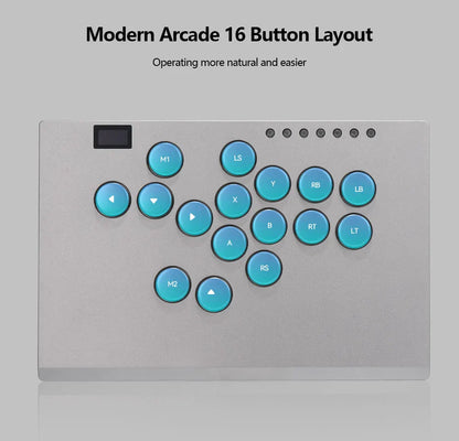 Aluminium Alloy Hitbox Leverless Arcade Controller for PC and PS5