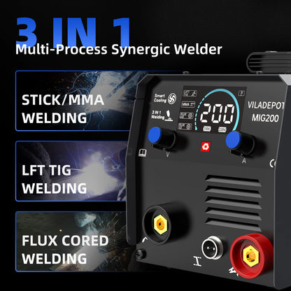 3-in-1 MIG MMA TIG Gasless Welding Machine
