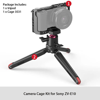Sony ZV-E10 Cage Kit 6 with Quick Release Plate