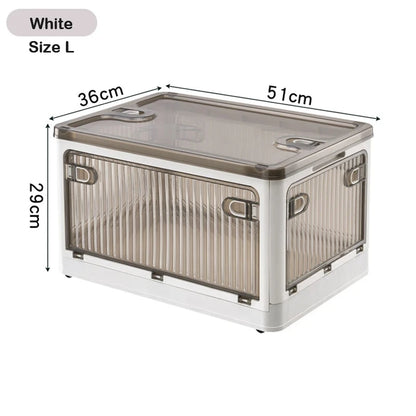 Stackable Clothes Storage Bin with Wheels Home Organisation Box