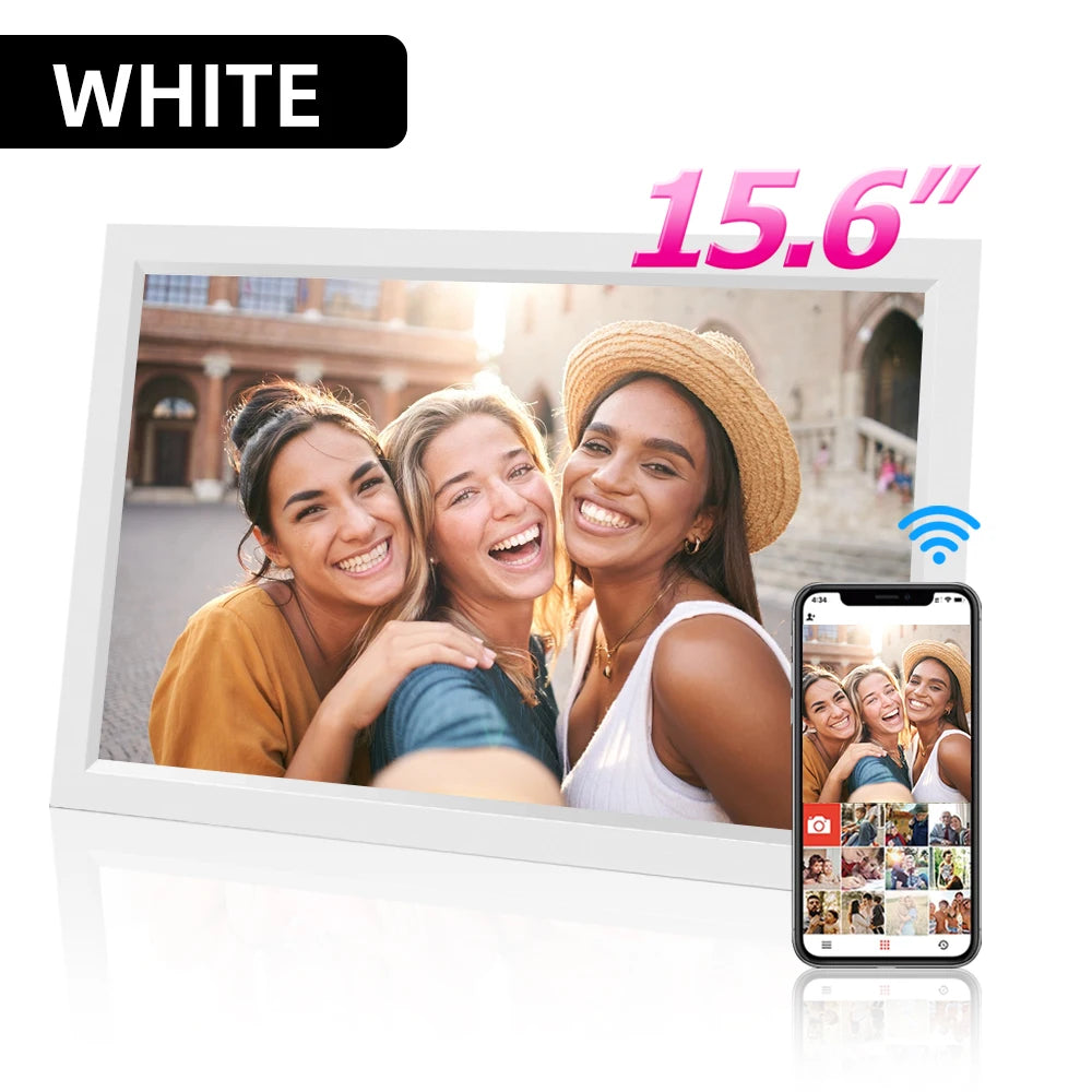 15.6" WiFi Digital Photo Frame 1080p Touch Screen