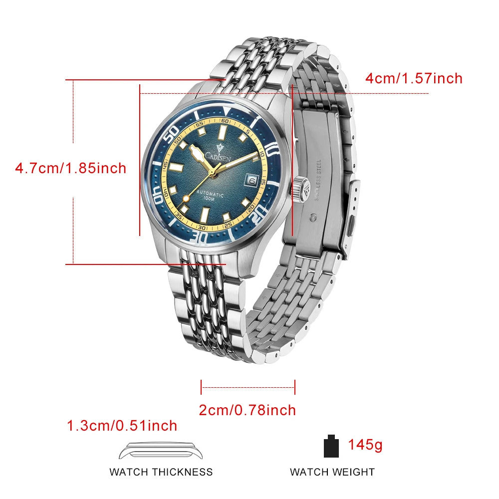 Classic Silver Men’s Wristwatch with Miyota Movement
