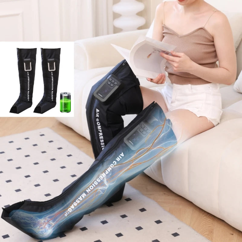 Single Air Compression Recovery Boot for Foot & Leg Circulation
