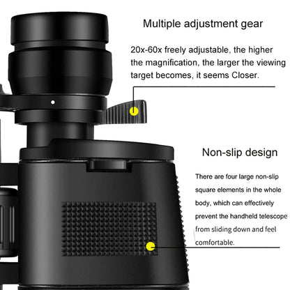 Professional 20–60x70 Hunting Telescope Binoculars