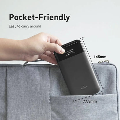 Portable 4G LTE Router with MicroSD Storage and VPN