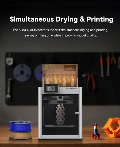AMS Filament Heater 70°C Drying with Dual-Duct Heating