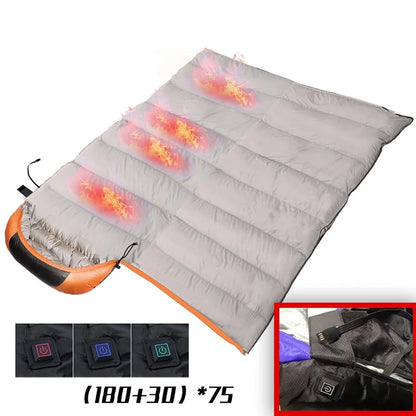 Portable USB Heated Sleeping Bag and Thermal Pad