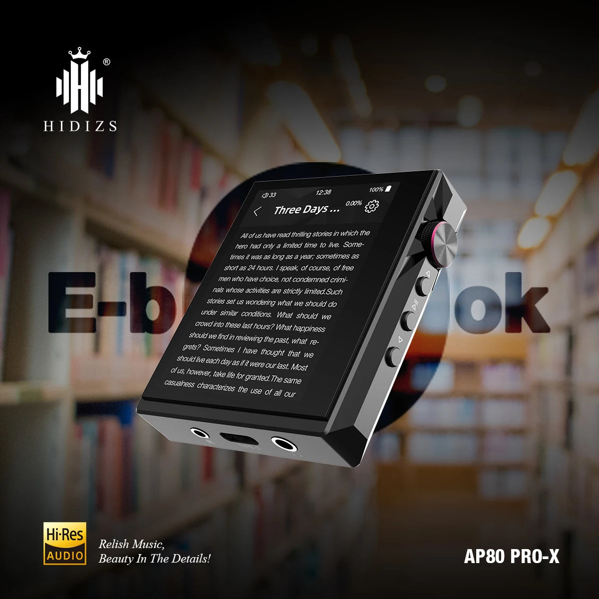 Compact Hi-Res Music Player with DSD256 & Dual DAC