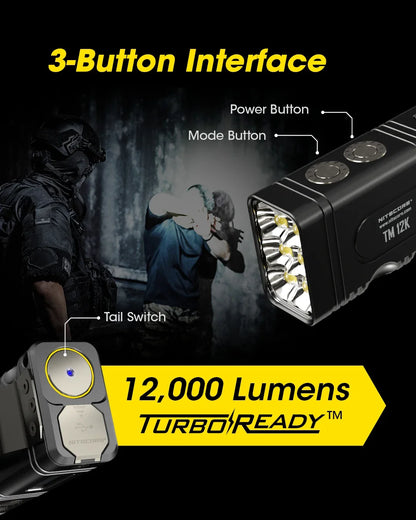 Ultra Bright Rechargeable Tactical Torch With Six LEDs
