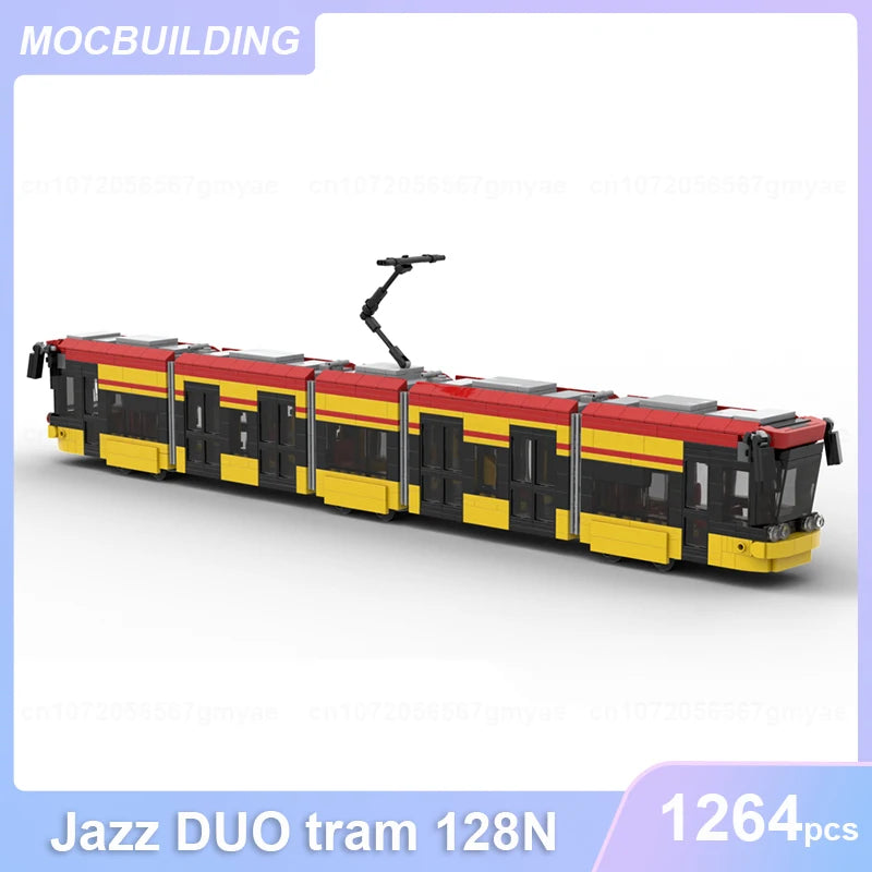 ST6063-1264PCS Train Model Building Blocks DIY Creative Toy Set