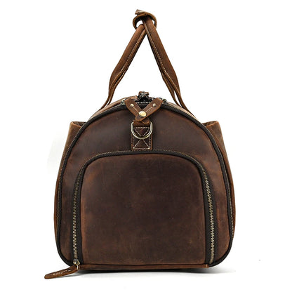 Mens Travel Duffel Bag with Clothes Cover Coffee