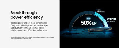 Samsung 990 Pro 4TB Gen4 Internal SSD with Ultra-Fast Data Transfer