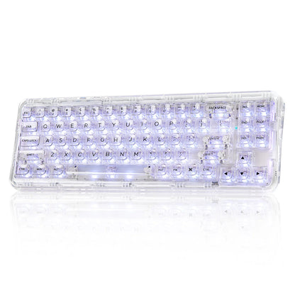 Wireless White Hot Swap RGB Mechanical Keyboard 68%