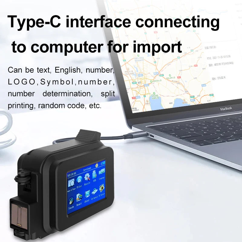 Portable Handheld Inkjet Label Printer Single Ink