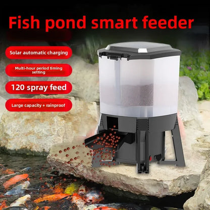 10L Solar Powered Automatic Fish Feeder
