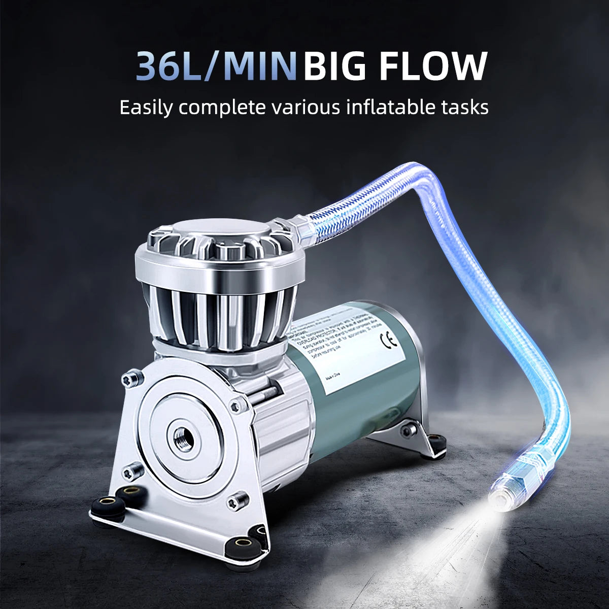 12V Industrial Air Compressor 150PSI with Thermal Protection