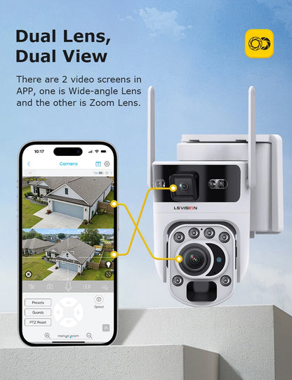 Outdoor Dual-Lens 4G CCTV Human Tracking