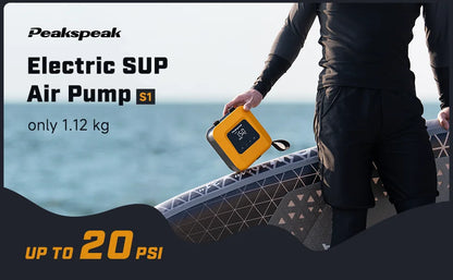 Portable Electric SUP Air Pump 20PSI Max Rechargeable 2600mAh