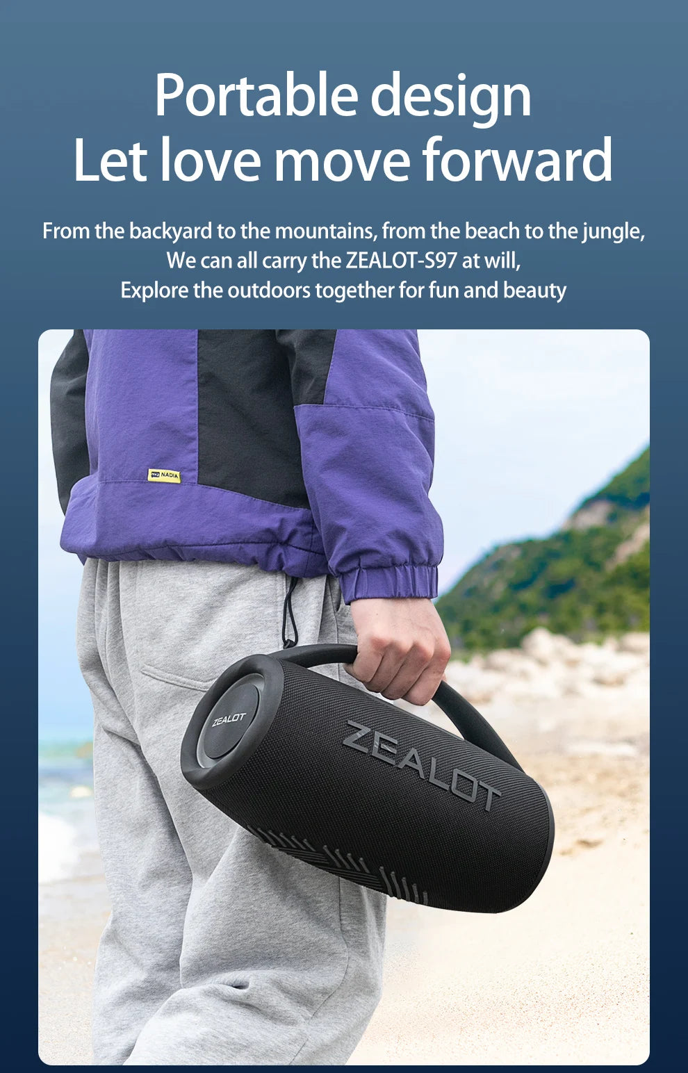 80W Portable Bluetooth Speaker Waterproof 16000mAh RGB TWS