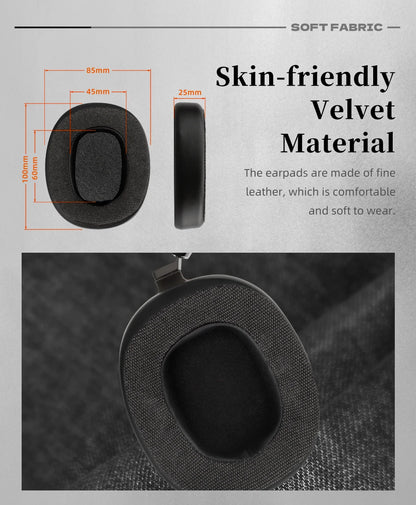 High-Fidelity Open-Back Wooden Headphones 50mm Dynamic Driver
