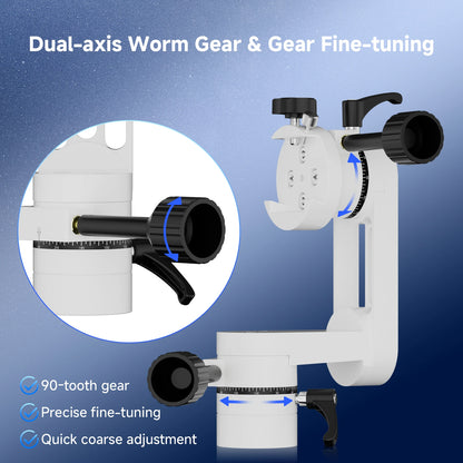 Mini Alt-Azimuth Telescope Mount for Stargazing