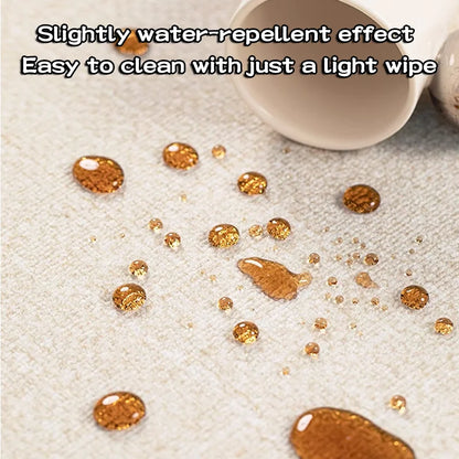 Beige Line Area Rug 160x200cm Light Luxury Carpet