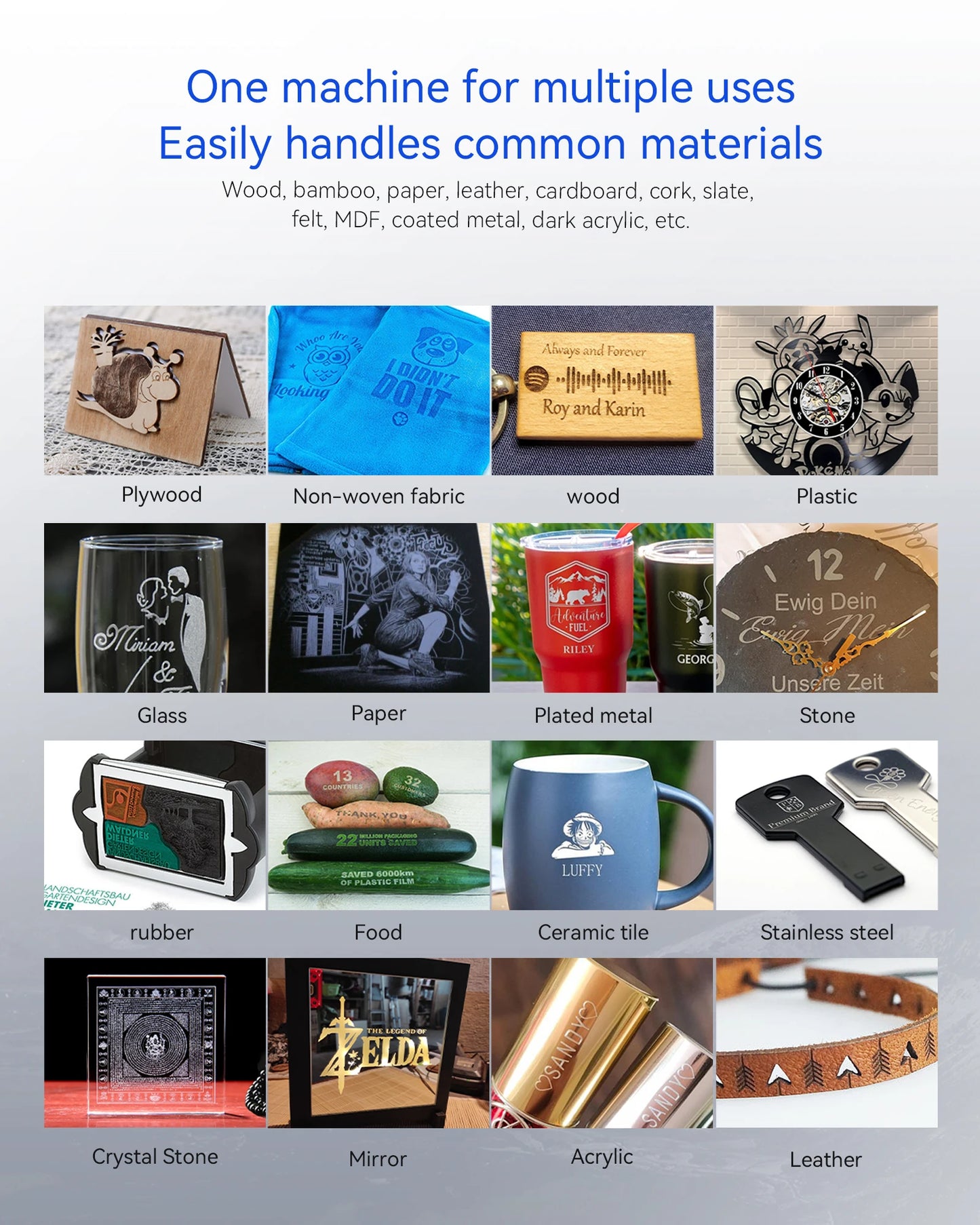 7W DIY Laser Engraving Machine Wood Leather