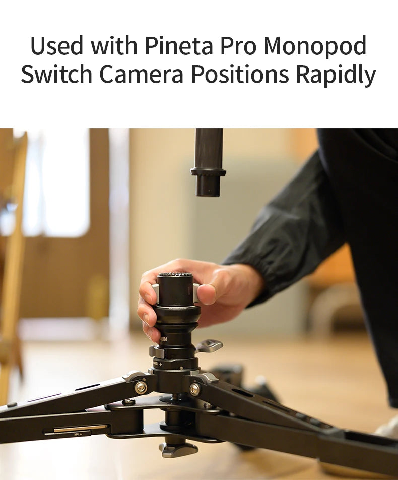 Monopod Dolly with Quick Release Knob for Tripod